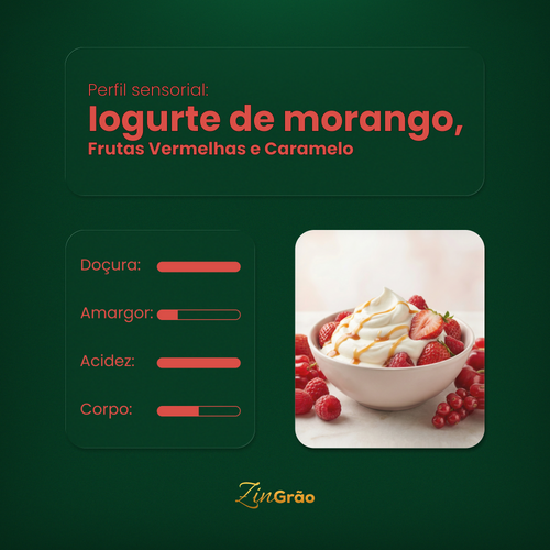 Café Especial ZinGrão Iogurte de Morango