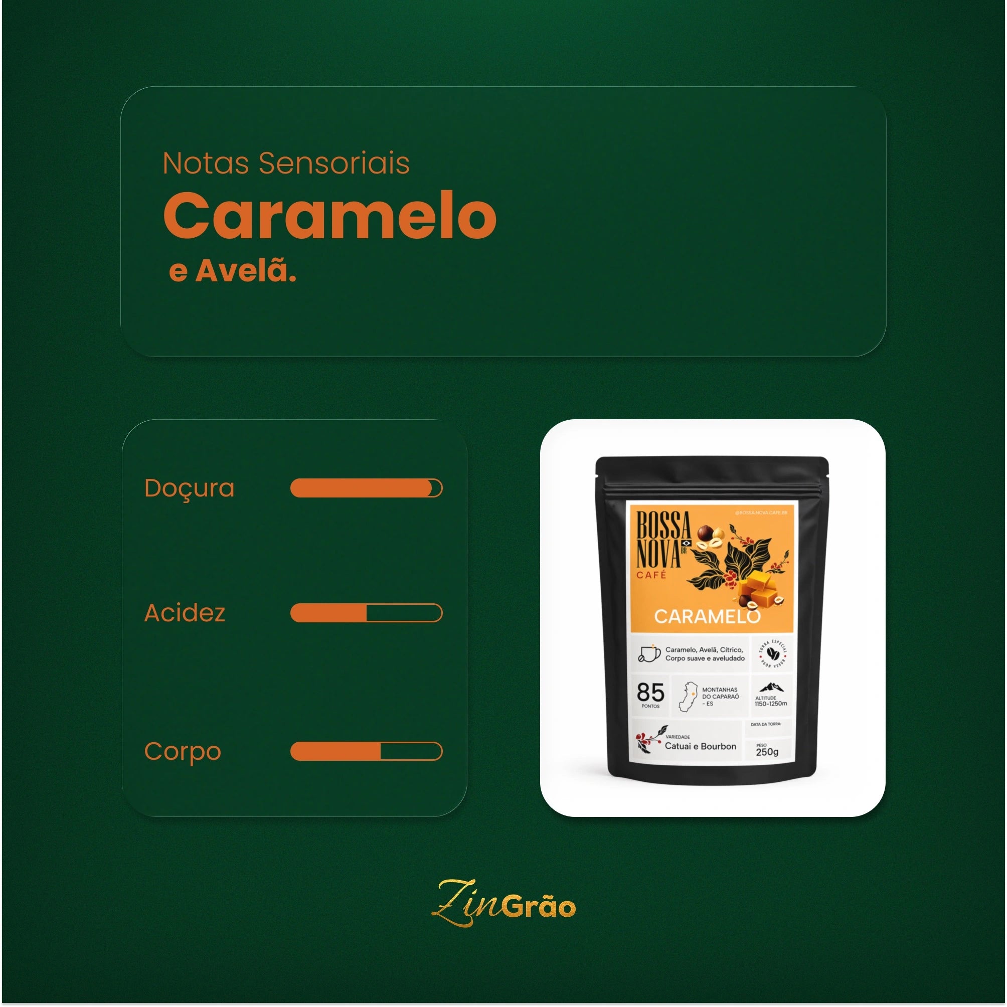 Café Bossa Nova Caramelo 250g
