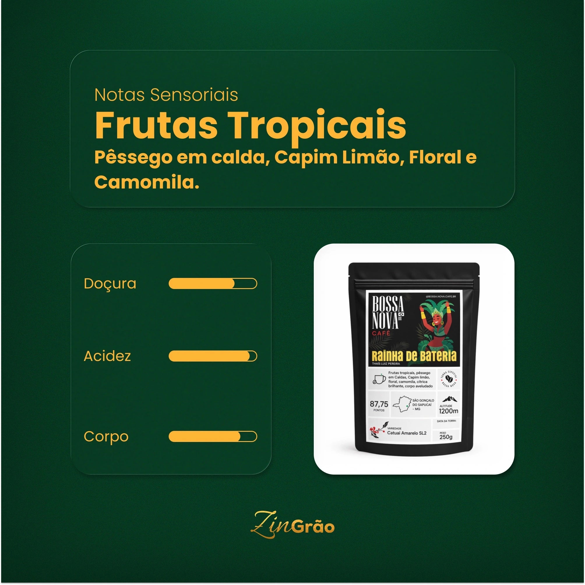 Café Bossa Nova Rainha de Bateria 250g