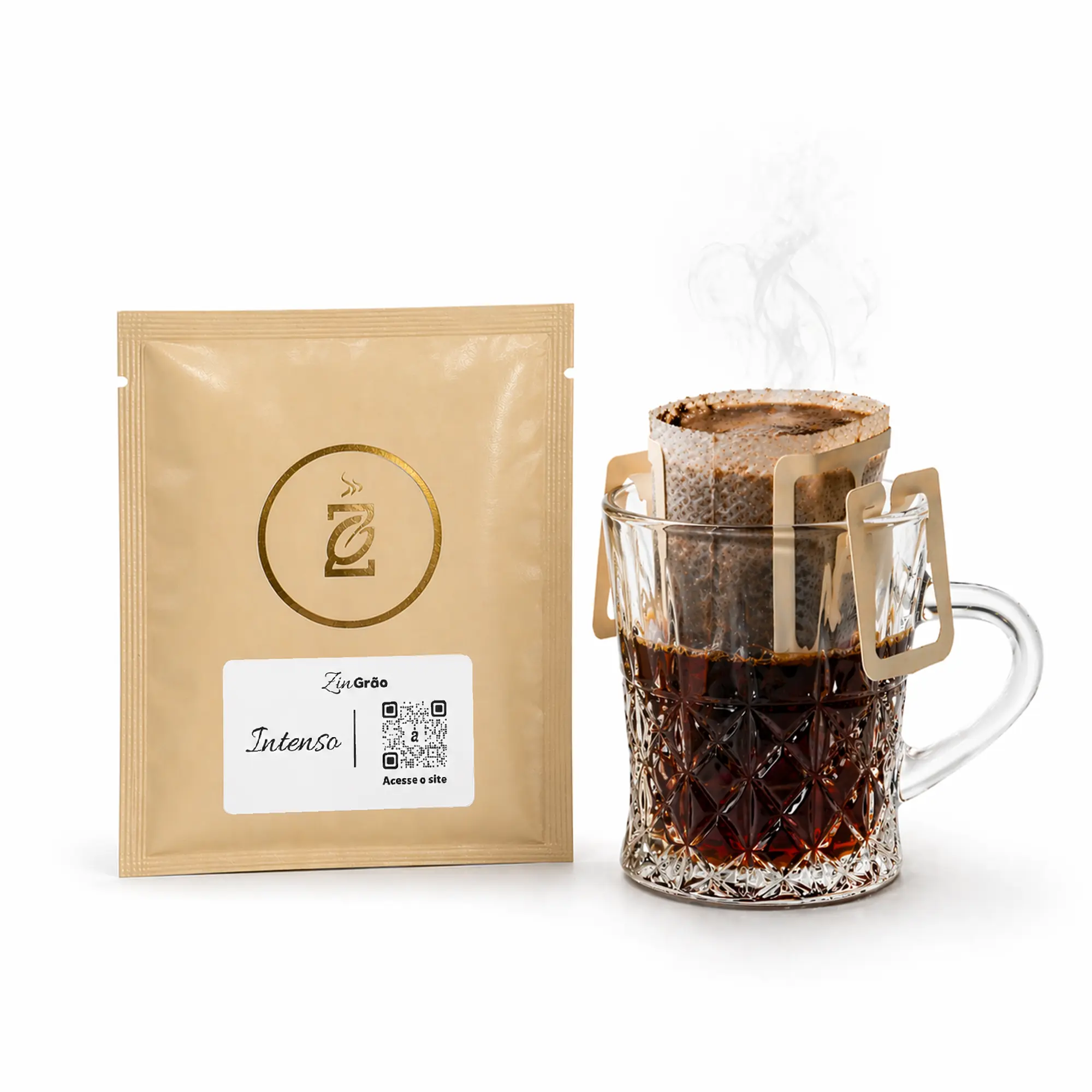 Drip Coffee ZinGrão Intenso Chocolate, sachê individual