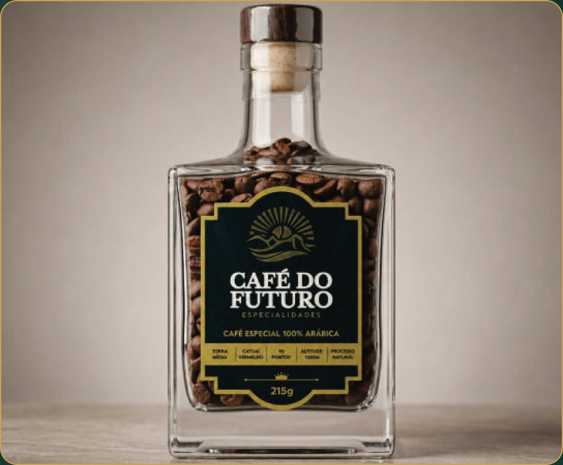 Signature Bottle Especial 215 g em garrafa de vidro colecionável, linha distribuída pela ZinGrão