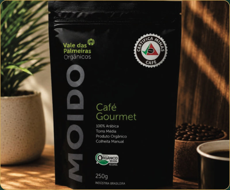 Café Vale das Palmeiras 250 g, linha distribuída pela ZinGrão