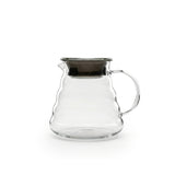 Jarra de vidro de 500ml para café coado, com alça e bico de servir, compatível com suporte V60